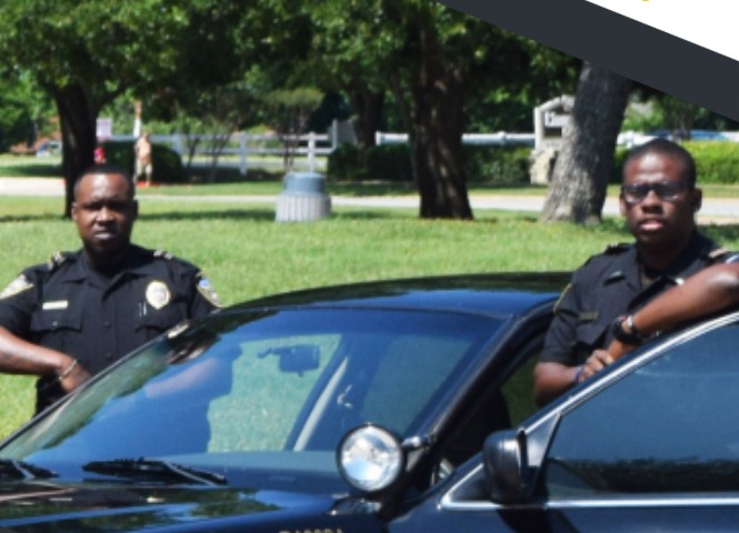 Safe Armed Security patrol vehicle and officers